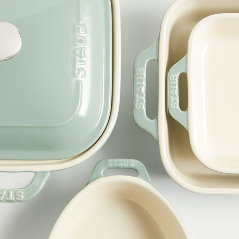 Staub ® 5-Piece Eucalyptus Green Ceramic Baking Dish Set - Image 2