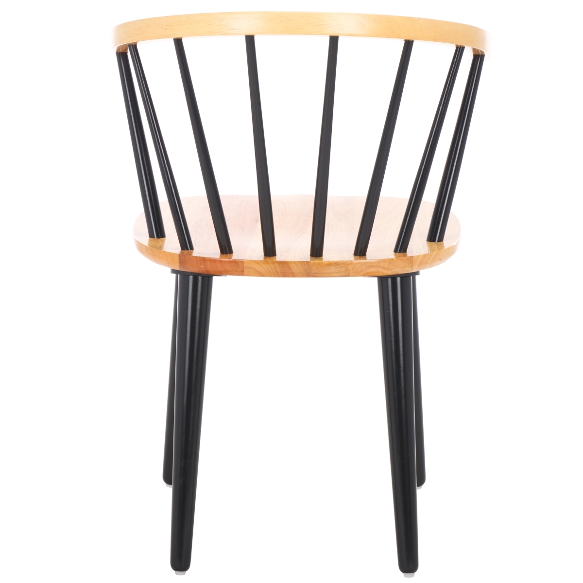 Blanchard Side Chair - Natural / Black - Safavieh - Image 7