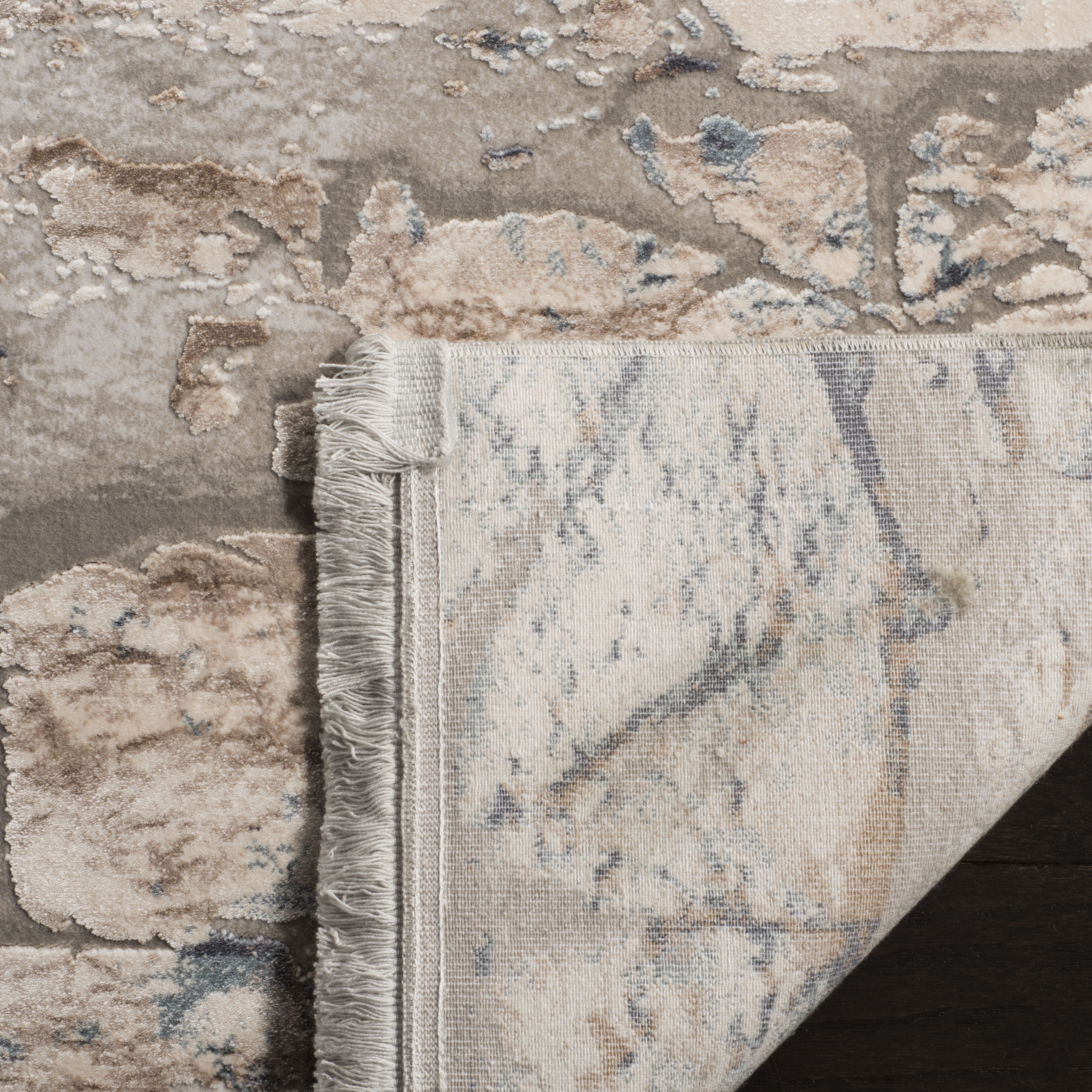 Arlo Home Woven Area Rug, ECL185B, Beige/Light Grey,  4' X 6' - Image 2