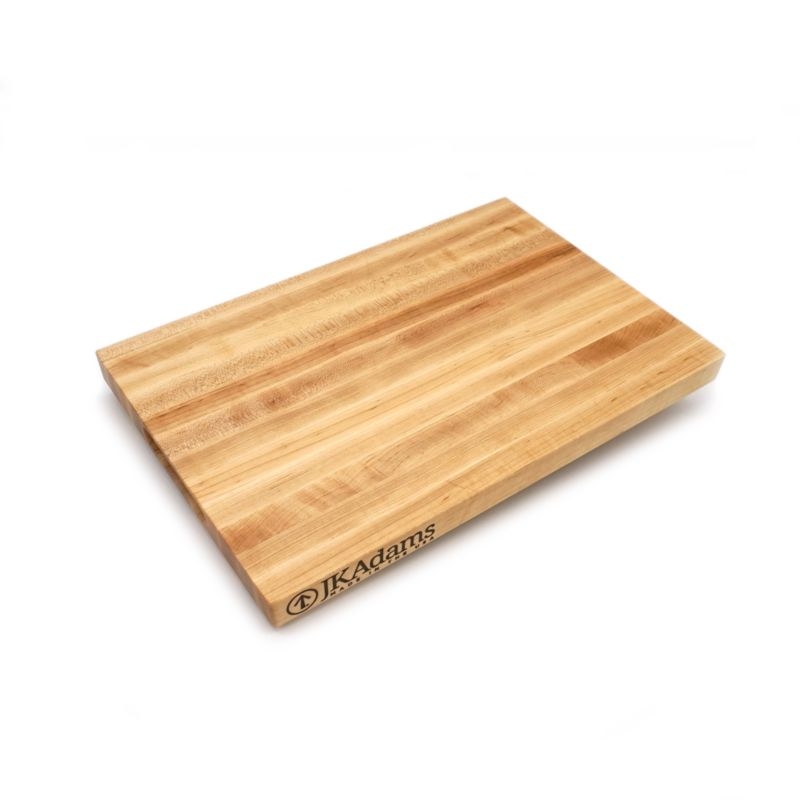 JK Adams Professional Edge Grain Maple Cutting Board, 18"x12"x1.5" - Image 4