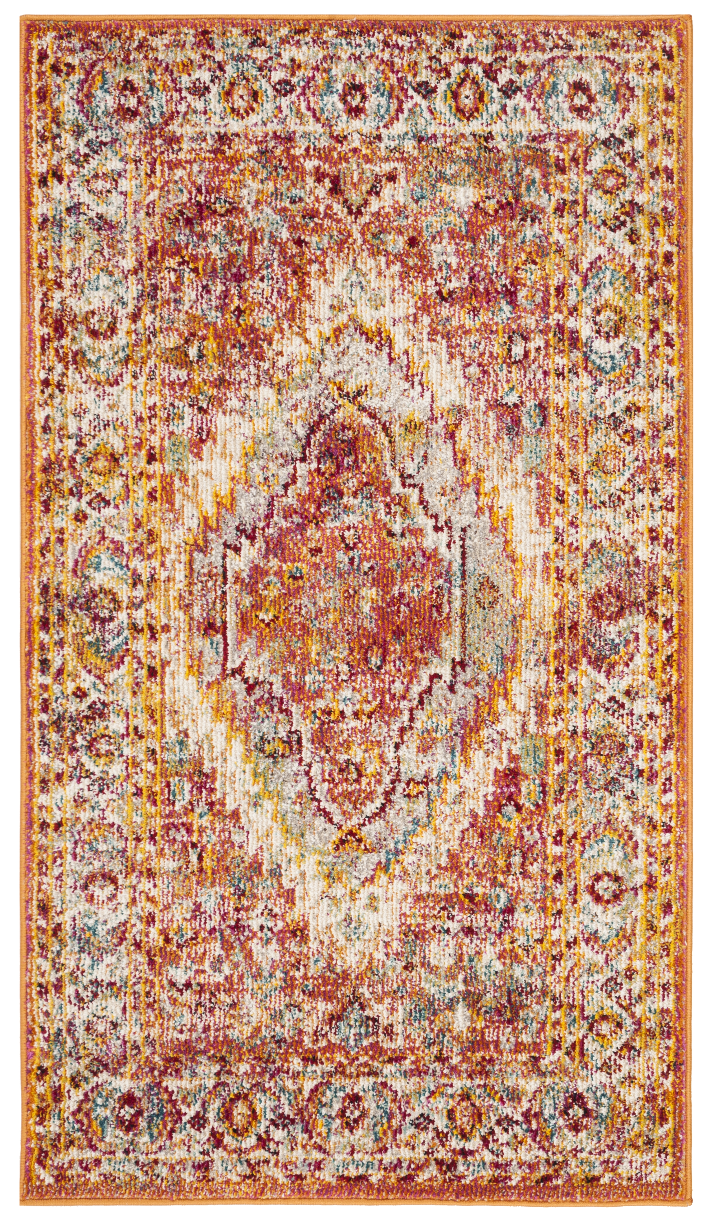 Arlo Home Woven Area Rug, SVH683P, Orange/Orange,  3' X 5' - Image 0