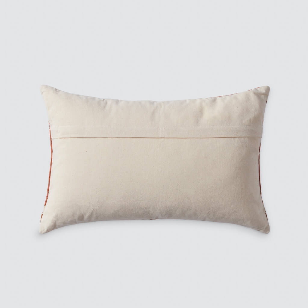 The Citizenry Mora Lumbar Pillow | 12" x 20" | Orange - Image 4
