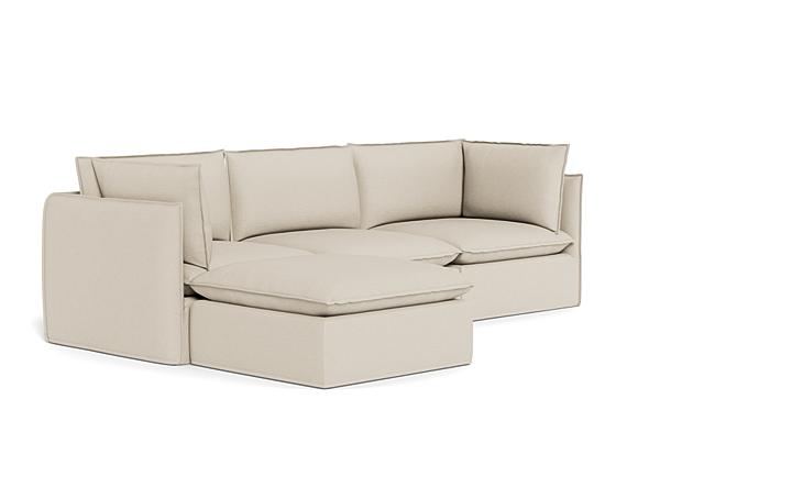 Josie Slipcovered Modular 3-Seat Chaise Sectional - Image 1