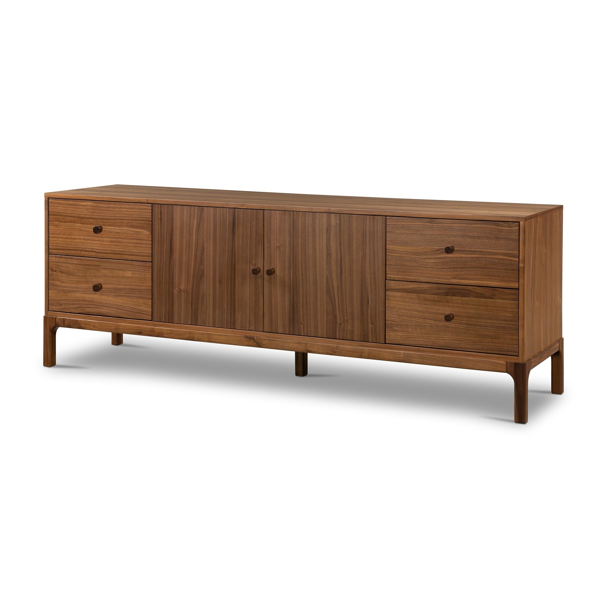 Arturo Media Console - Natural Walnut Veneer - Image 1