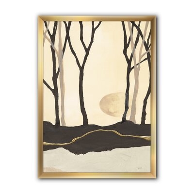 'Forest Silhouette III' - Picture Frame Print on Canvas - Image 0