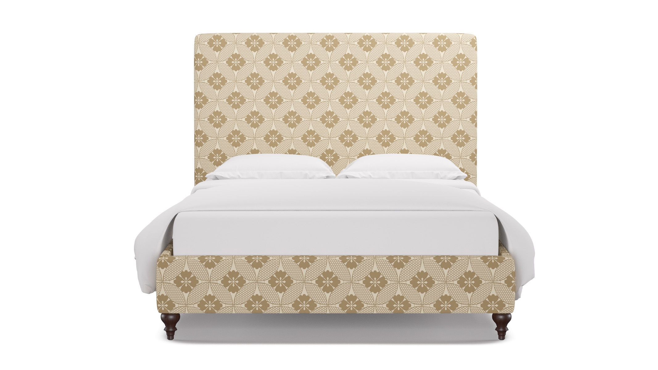 Classic Bed, Rattan Solaire, Espresso Traditional Turned Leg, Twin - Image 0
