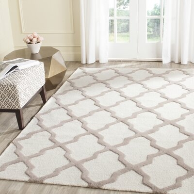 Whitchurch Hand-Tufted Wool Ivory/Beige Area Rug - Image 1
