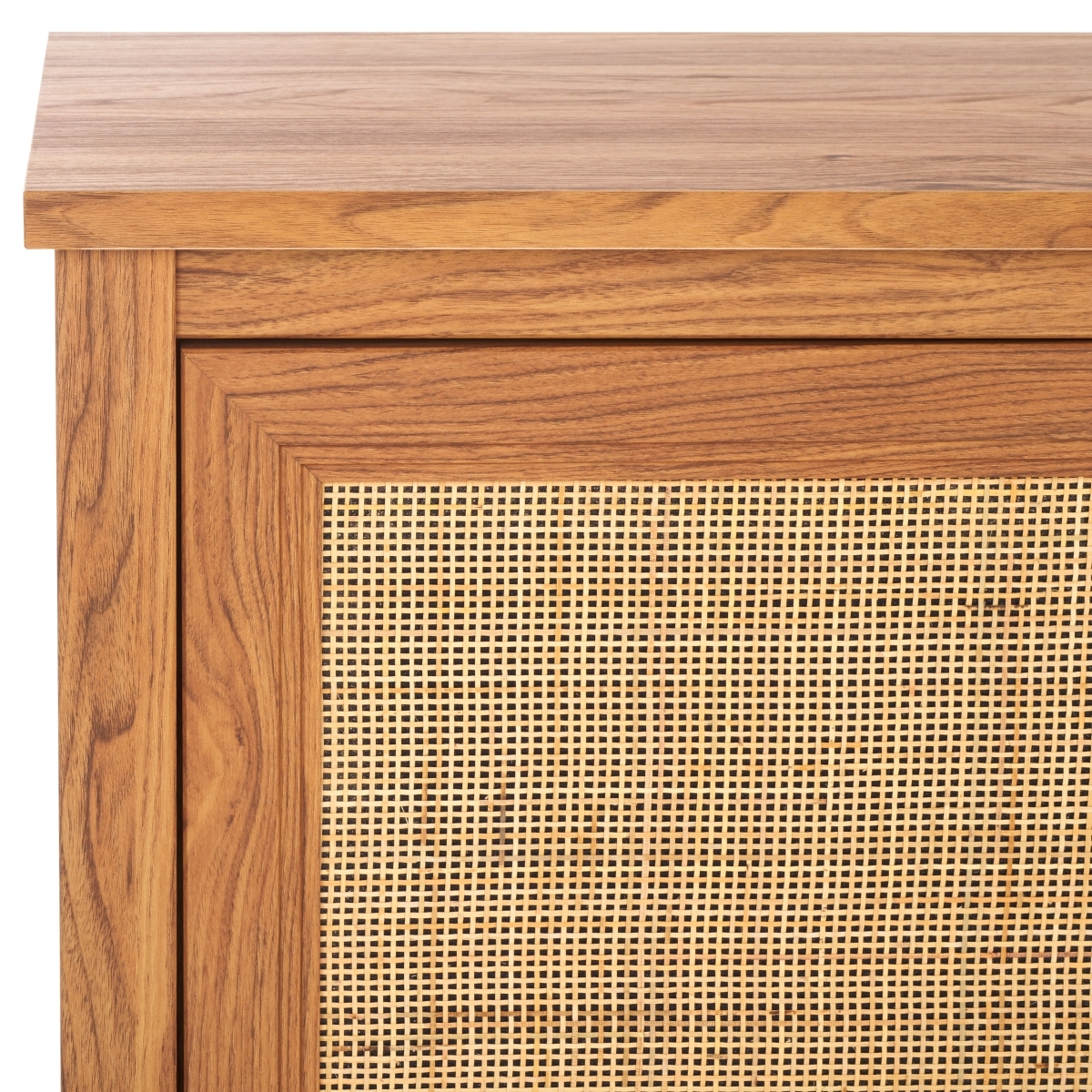 Evane 2 Door Media Stand - Oak / Natural - Safavieh - Image 2