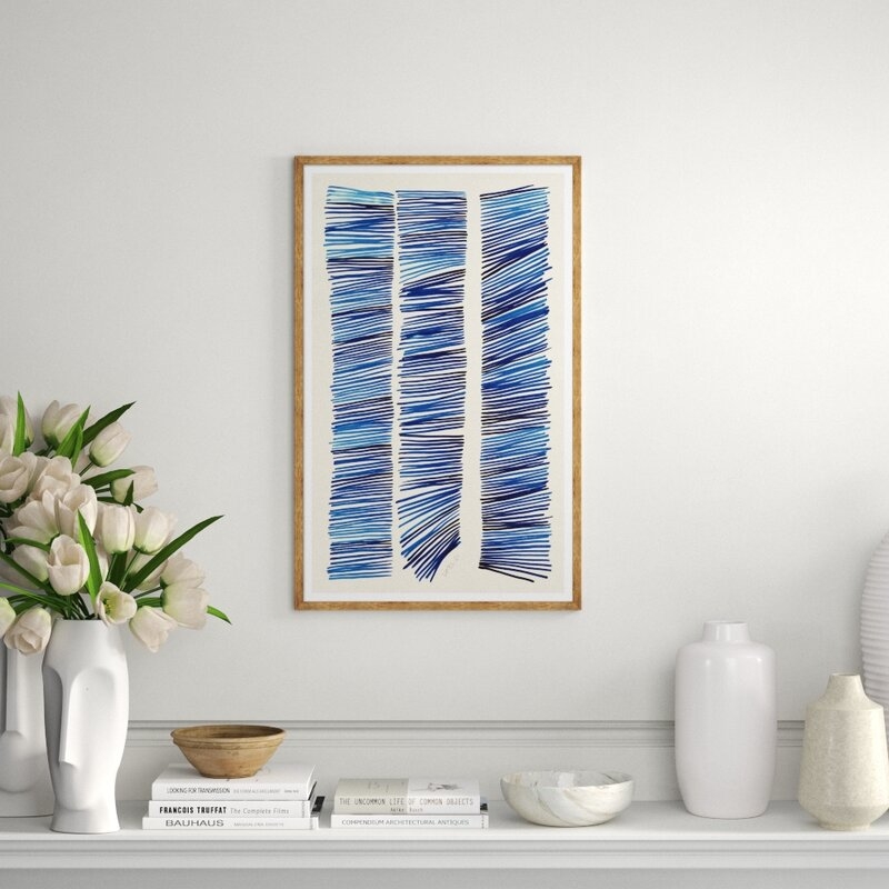 Soicher Marin 'Fringe' by Susan Hable Framed Painting - Image 0