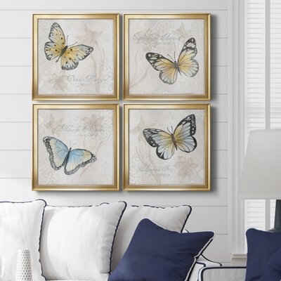 Postcard Butterfly I-Premium Framed Canvas - Ready To Hang - Image 0