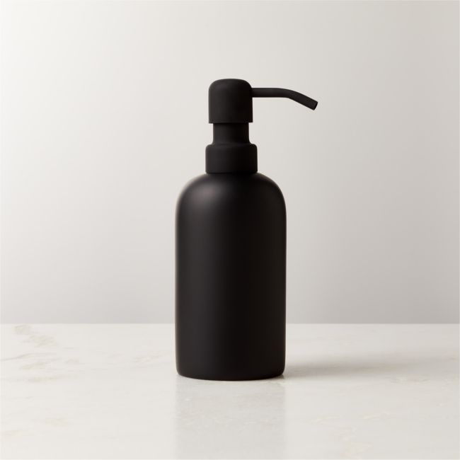 Rubber-Coated Black Soap Pump 8oz - Image 0