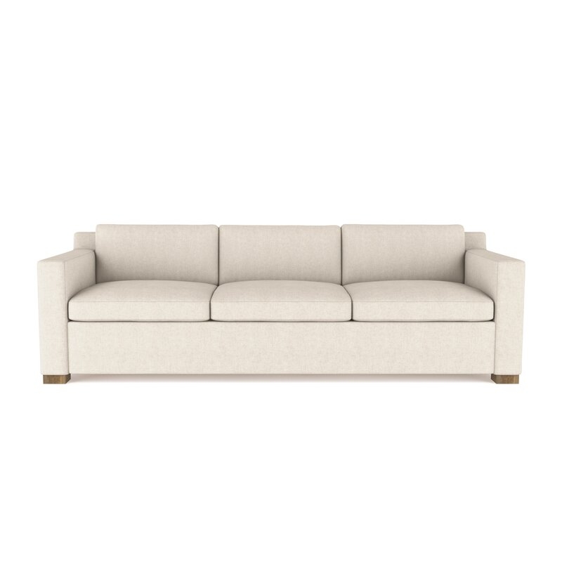 Tandem Arbor Marcy Sofa Upholstery: Linen Alabaster, Size: 33.5" H x 108" W x 44" D - Image 0