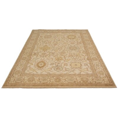 One-of-a-Kind Preetesh Hand-Knotted 2010s Chobi Beige/Brown 9'2" x 12'4" Wool Area Rug - Image 0