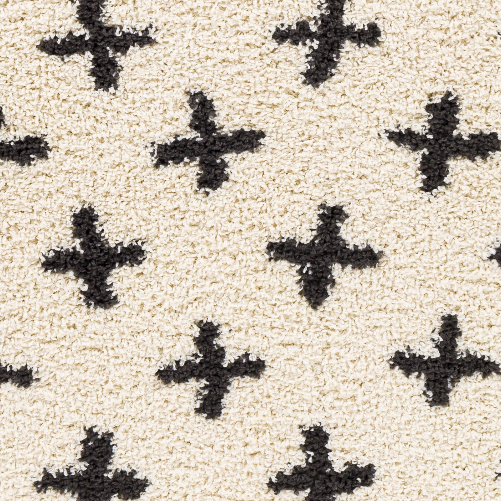 Beni Shag Beige Indoor 5'3" x 7' Machine Woven Rug - Image 5