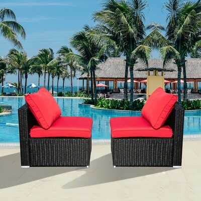 Ronquillo 2 Piece Rattan Seating Group with Cushions - Image 0