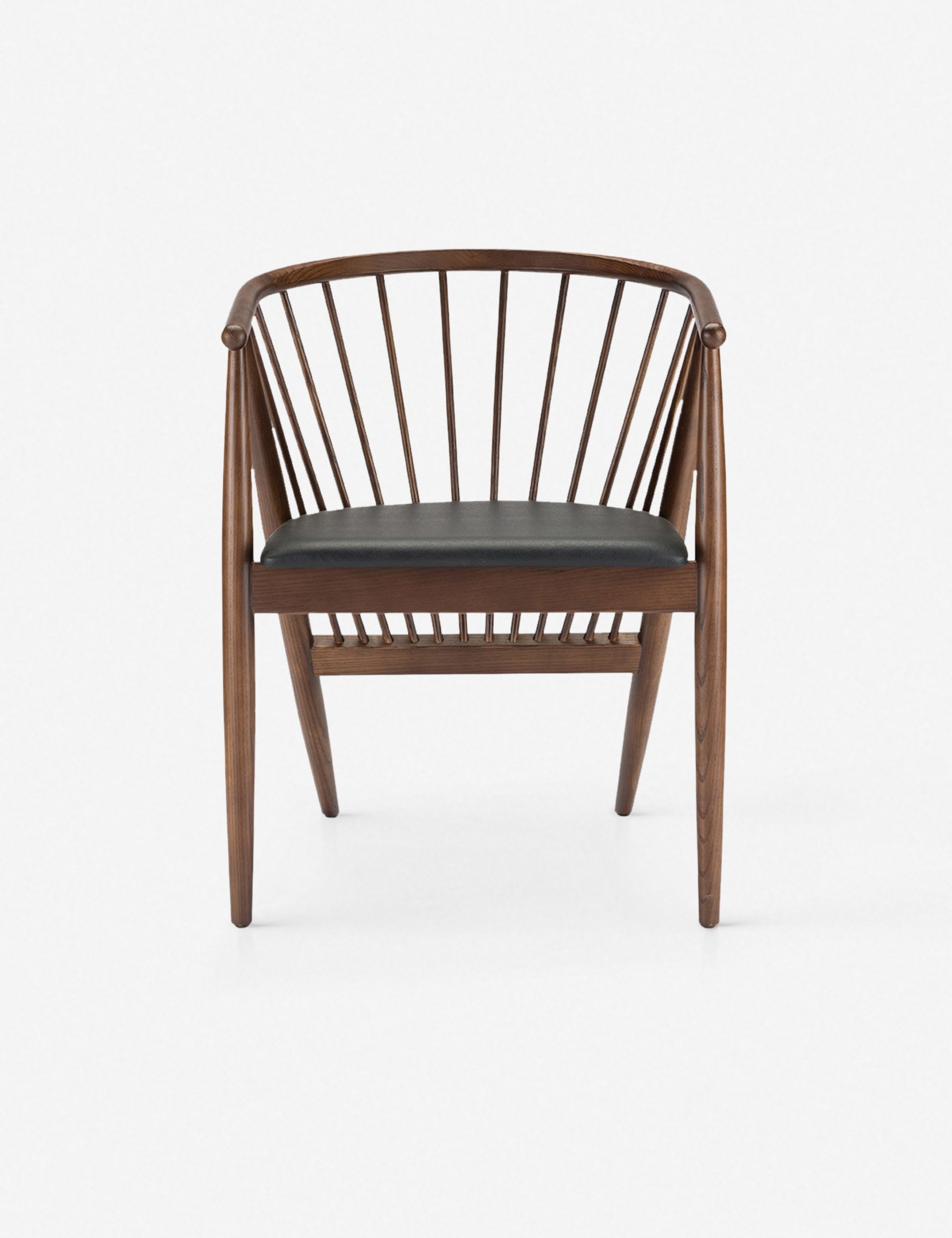 Copley Dining Chair, Walnut and Black - Image 2