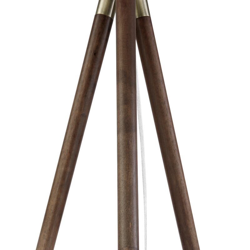 Casmira 62" Tripod Floor Lamp, Walnut - Image 4