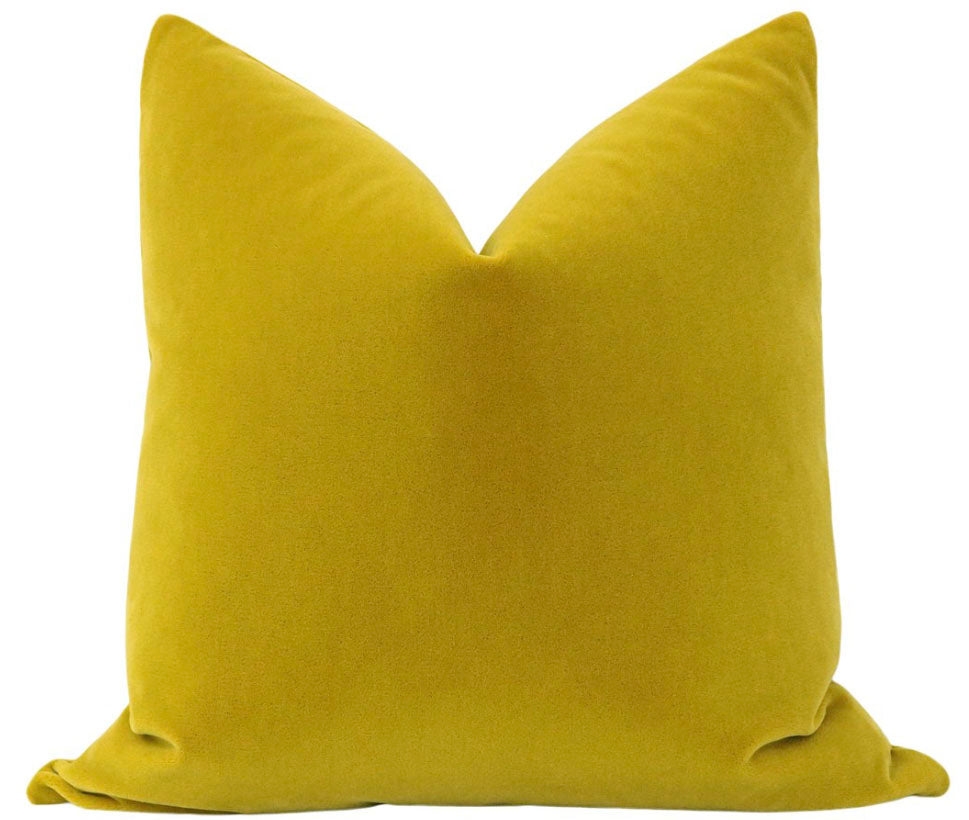 MOHAIR VELVET // CHARTREUSE - 14" X 36" - Image 0