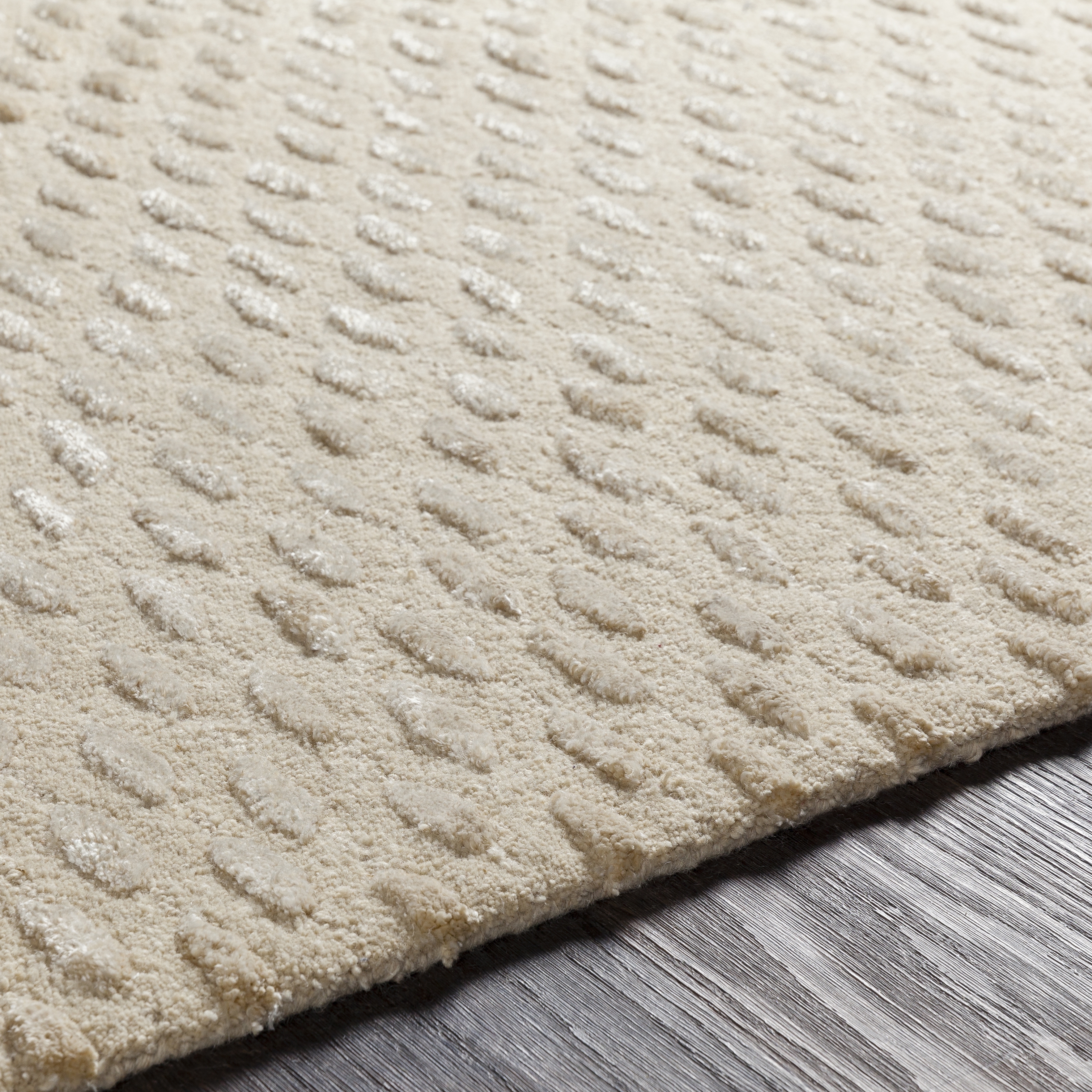 Atlantis Beige Indoor 9' x 13' Handmade Rug - Image 3