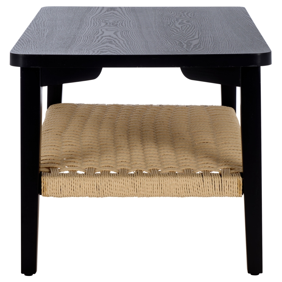 Dino 1 Shelf Coffee Table - Black / Natural - Safavieh - Image 5