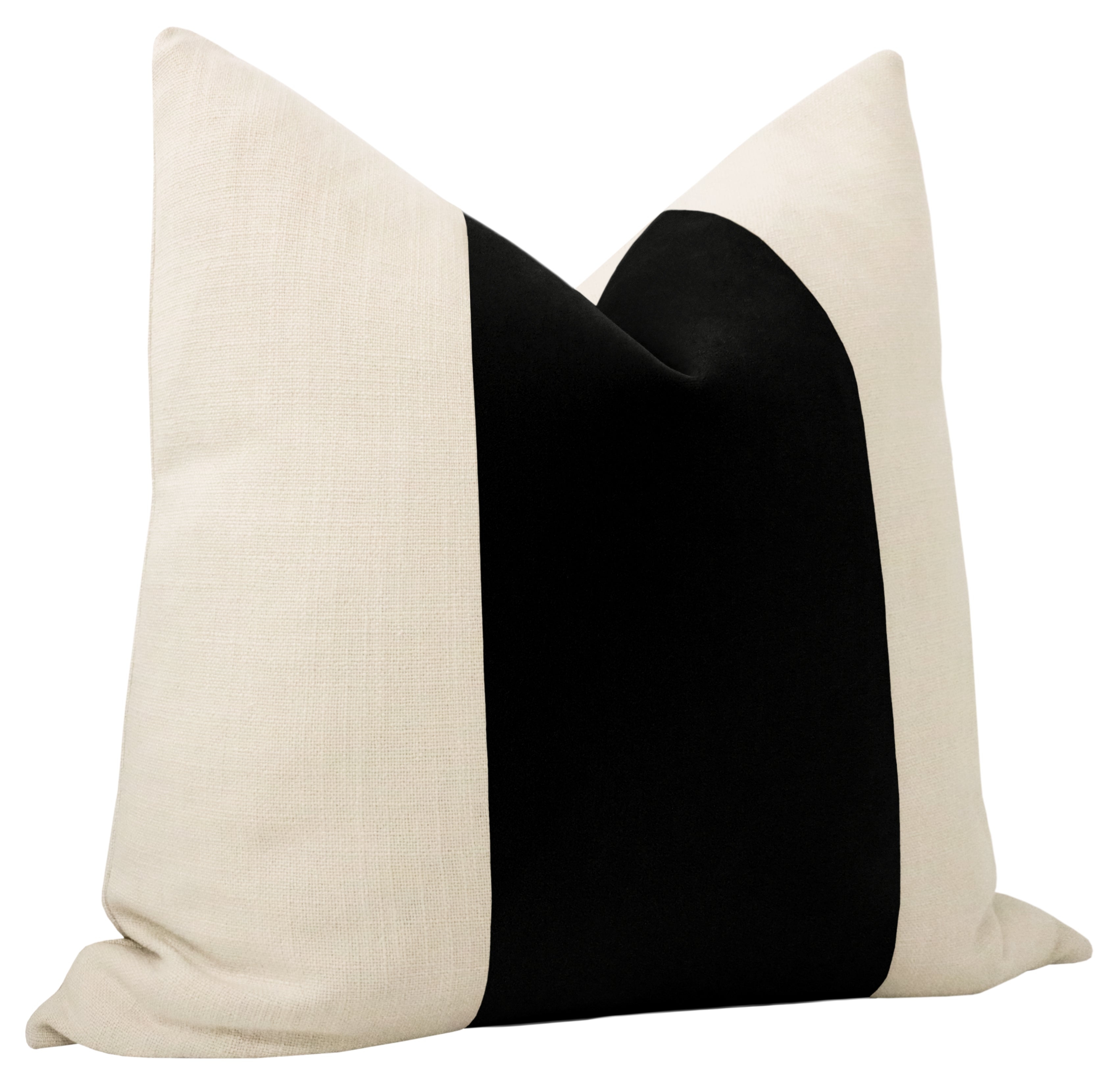 PANEL :: MOHAIR VELVET // CAVIAR - 14" X 36" - Image 1