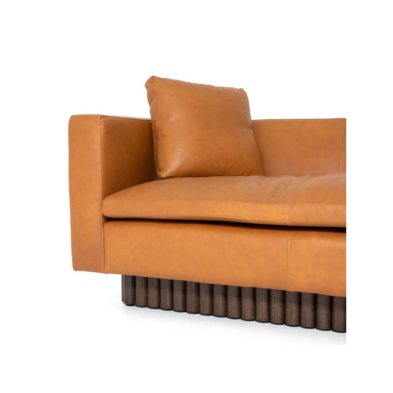 Topher 85" Leather Sofa - Image 2