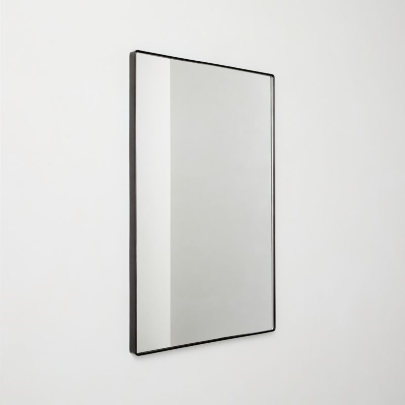 Espressione Blackened Brass Rectangular Wall Mirror 24"X36" - Image 2