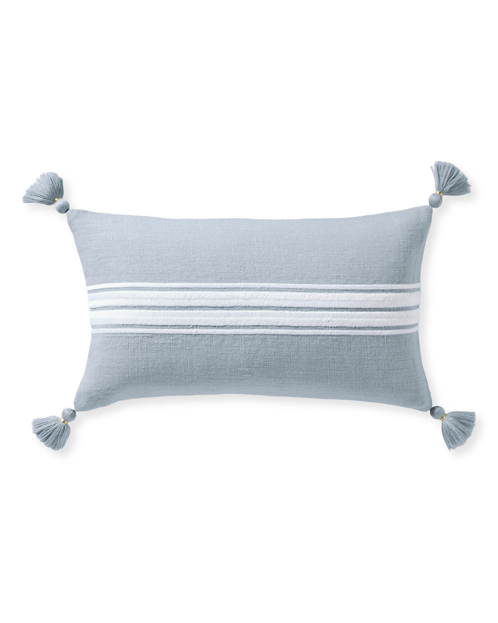 Addie Stripe Tassel Pillow Cover - Image 0
