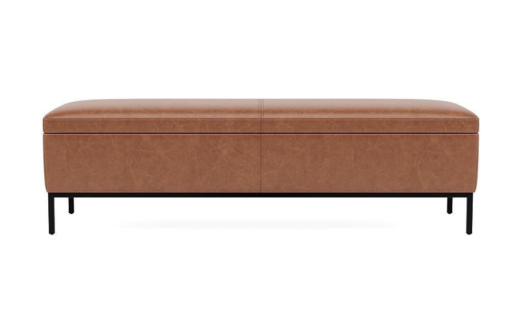 Miller Leather Storage Bench - Image 0