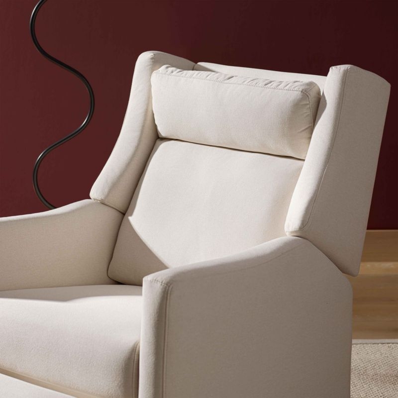 Babyletto Kiwi Plus Cream Nursery Swivel Glider Recliner Chair - Image 4