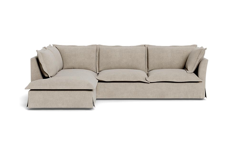 Skylar Slipcovered 3-Seat Left Bumper Sectional - Image 0