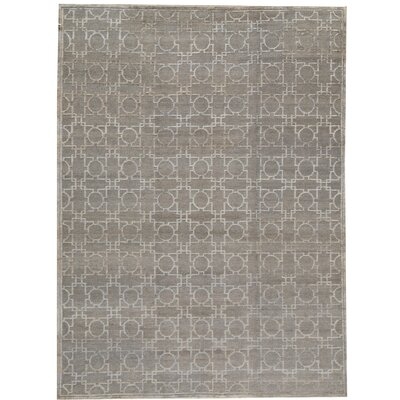 One-of-a-Kind Hand-Knotted Gray 10'1" x 13'9" Area Rug - Image 0