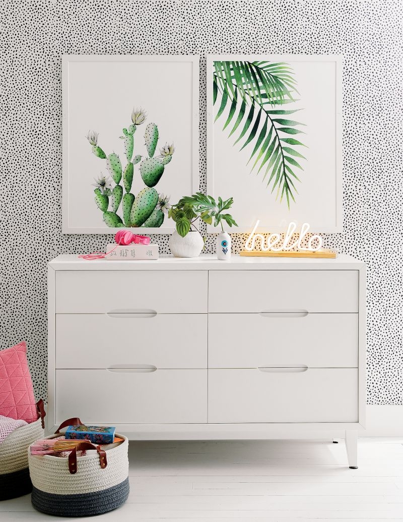 Chasing Paper White and Black Speckle Removable Wallpaper 2'x12' - Image 2