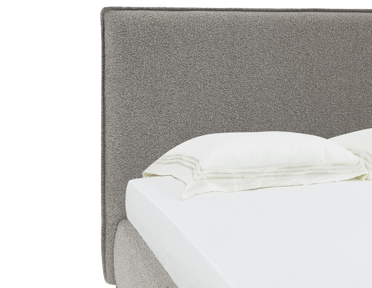 Callahan Boucle King Bed - Light Grey - Image 2