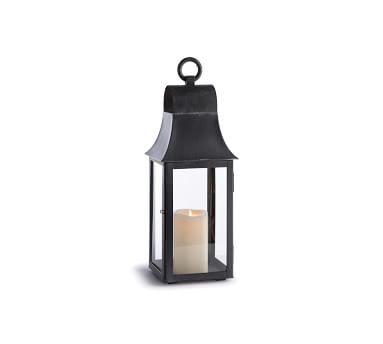 Outdoor Lantern, Black Powder Coat - 21.5"H - Image 1