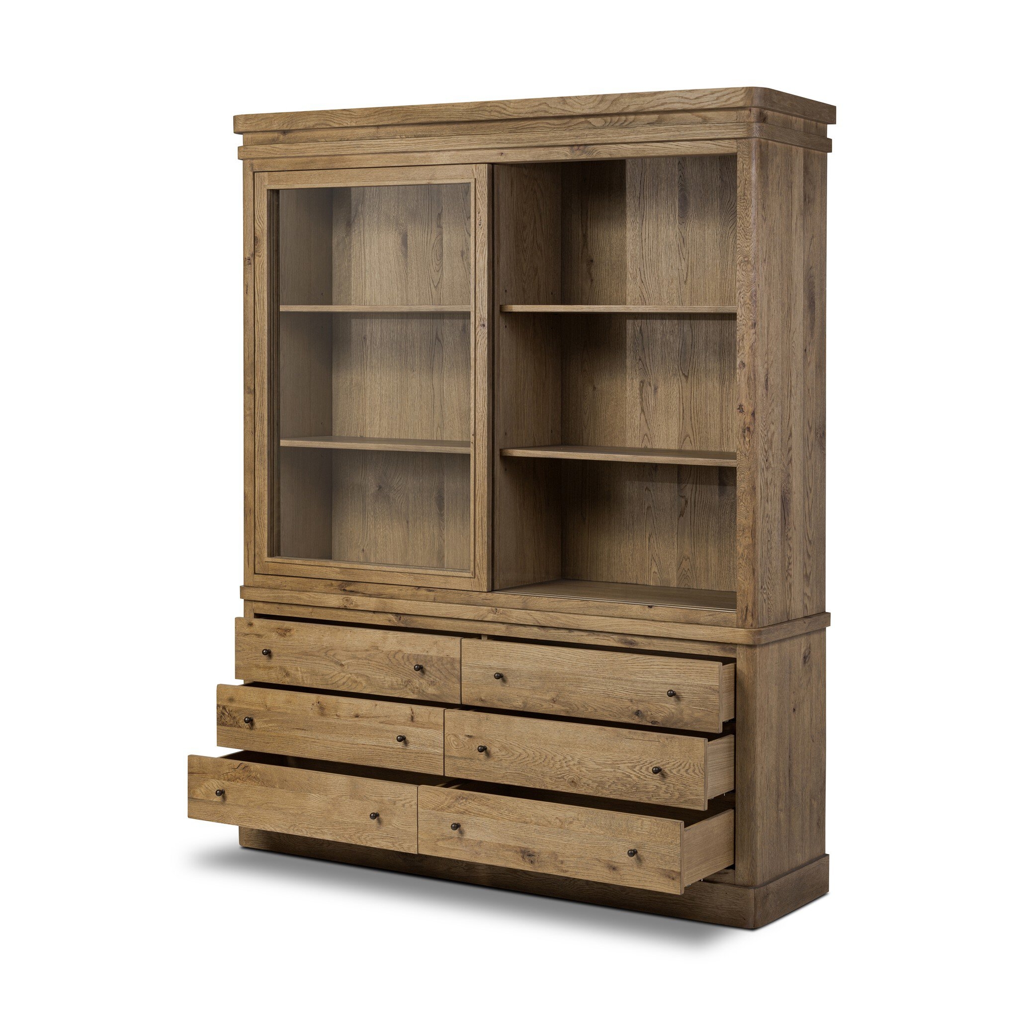 Grand Cabinet - Honey  Brown Oak Veneer - Image 8