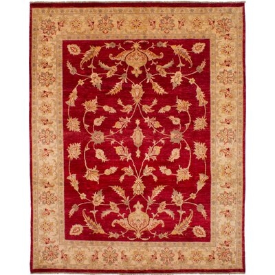 One-of-a-Kind Oldenburg Hand-Knotted 2010s Chobi Tan/Red 8'1" x 10' Wool Area Rug - Image 0