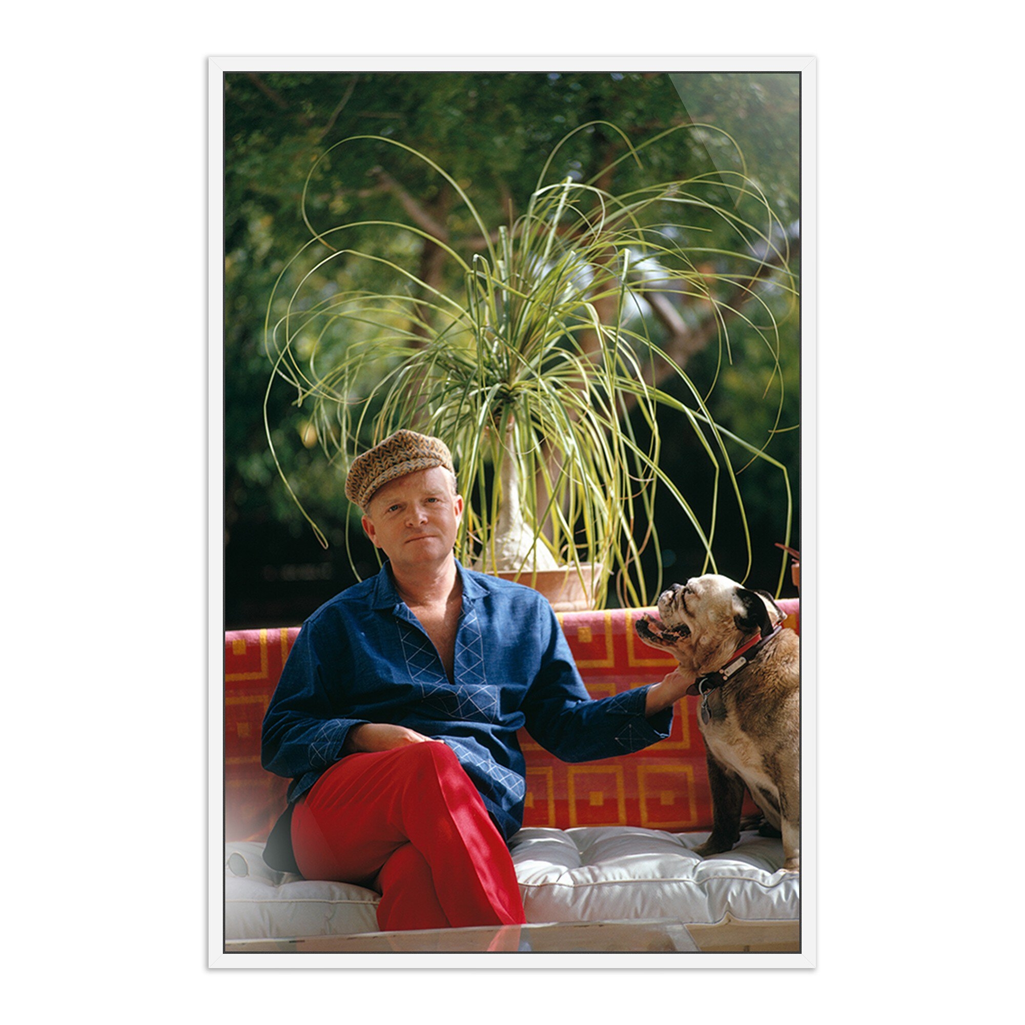 Truman Capote by Slim Aarons - White Maple Floater - Image 0