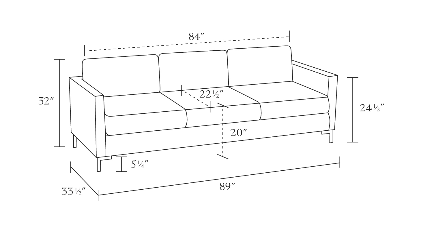 Modern Sofa, Cream Swallows, Chrome L Leg - Image 1