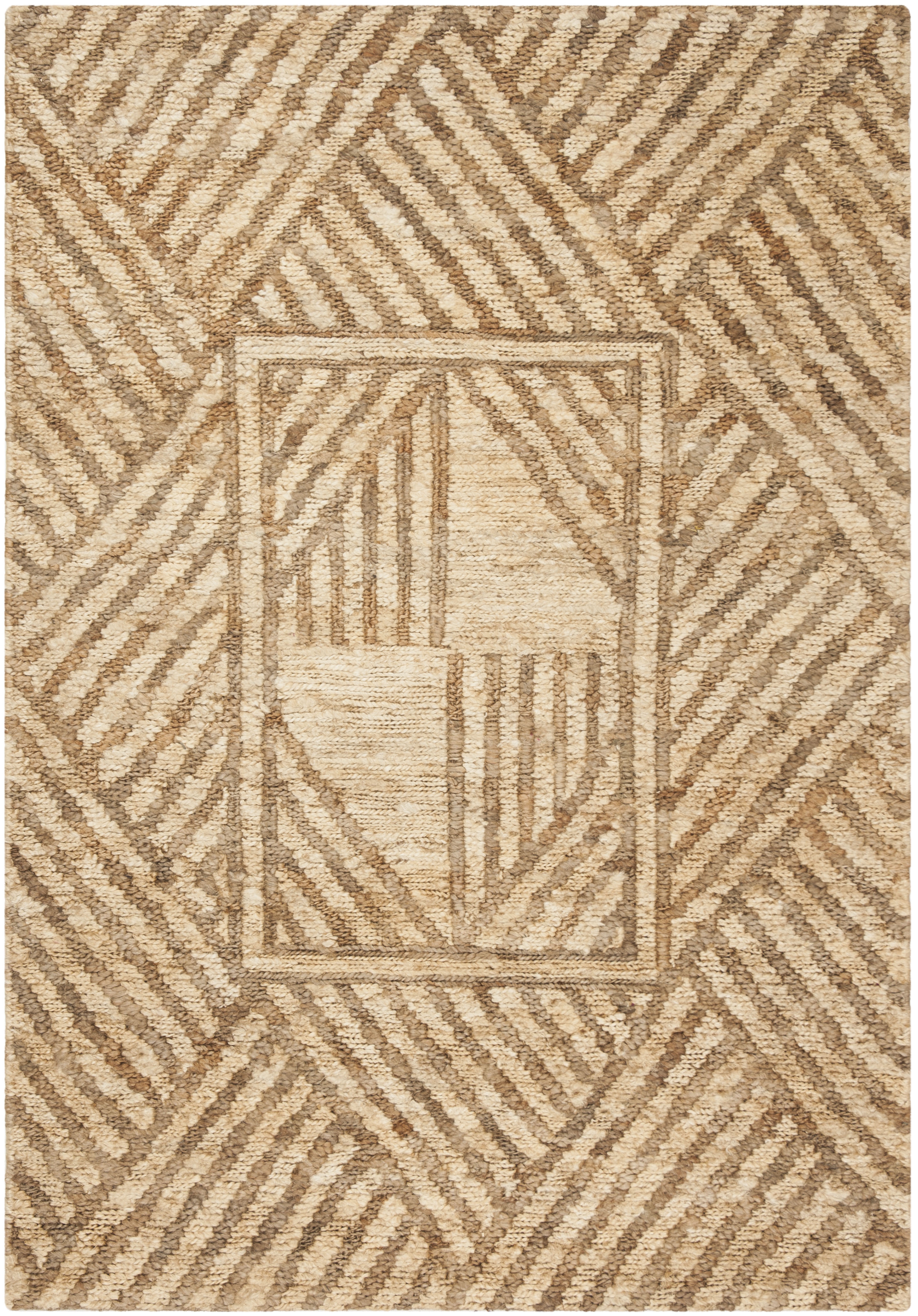 Arlo Home Hand Woven Area Rug, ORG705A, Natural/Ivory,  4' X 6' - Image 0