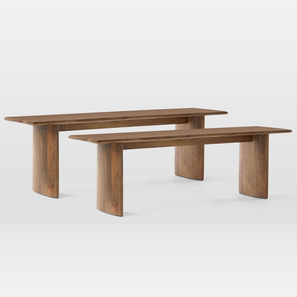 Anton Solid Wood Dining Bench, 58", Set of 2 - Image 0