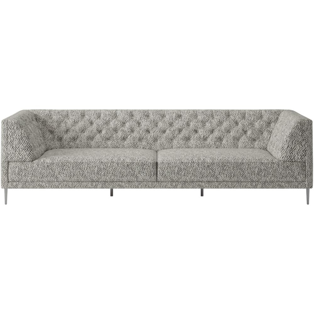 Savile Tufted Extra Large Sofa Bloce Grey - Image 0