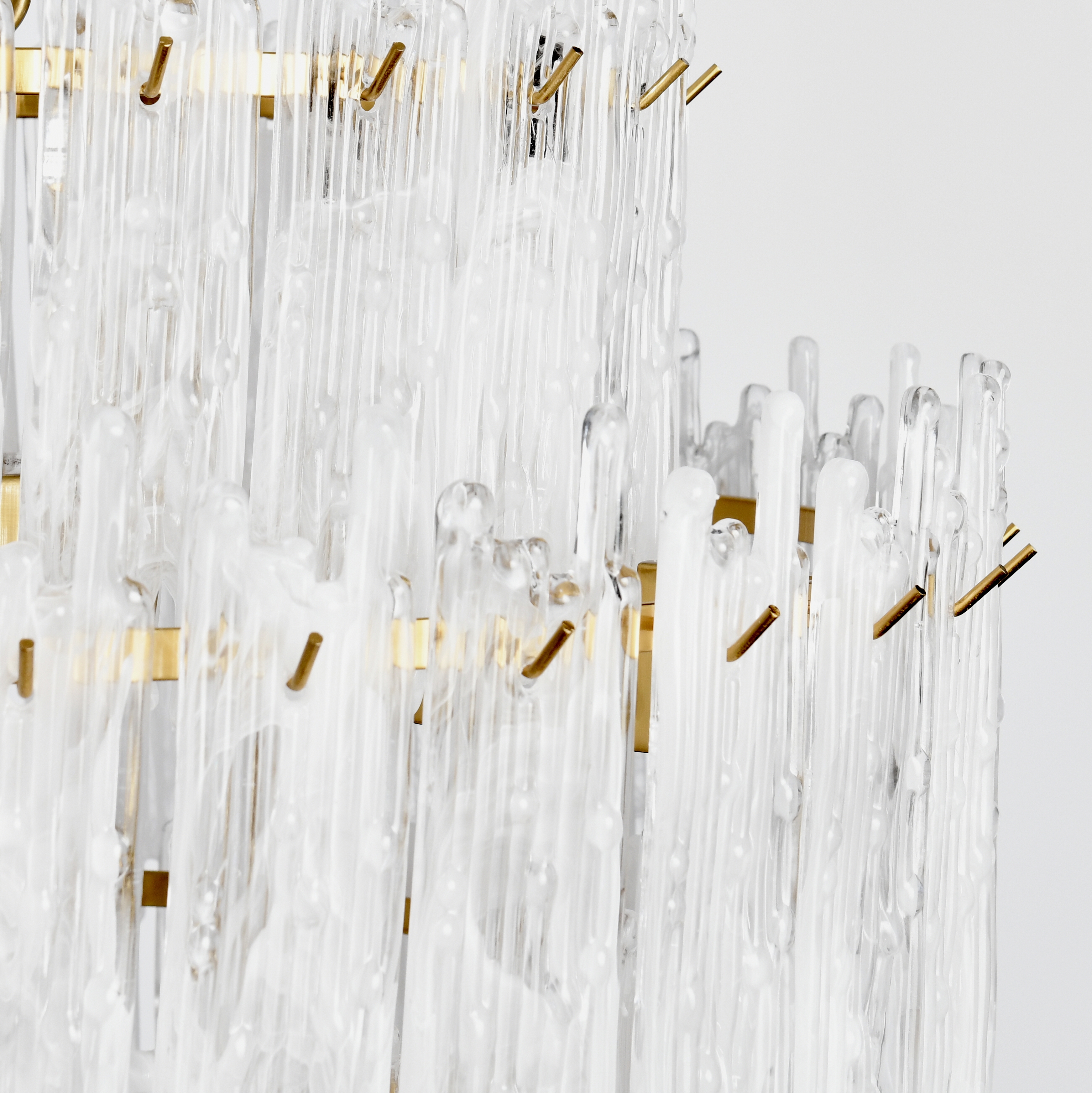 Everly Chandelier Round Clear/White - Image 4