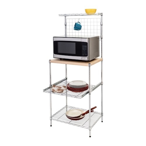 Microwave Stand with Shelves - Image 0