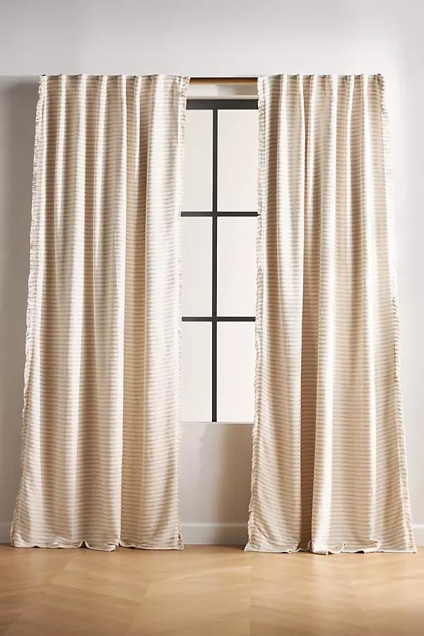 Luxe Linen Blend Woven Blackout Curtain - Image 0