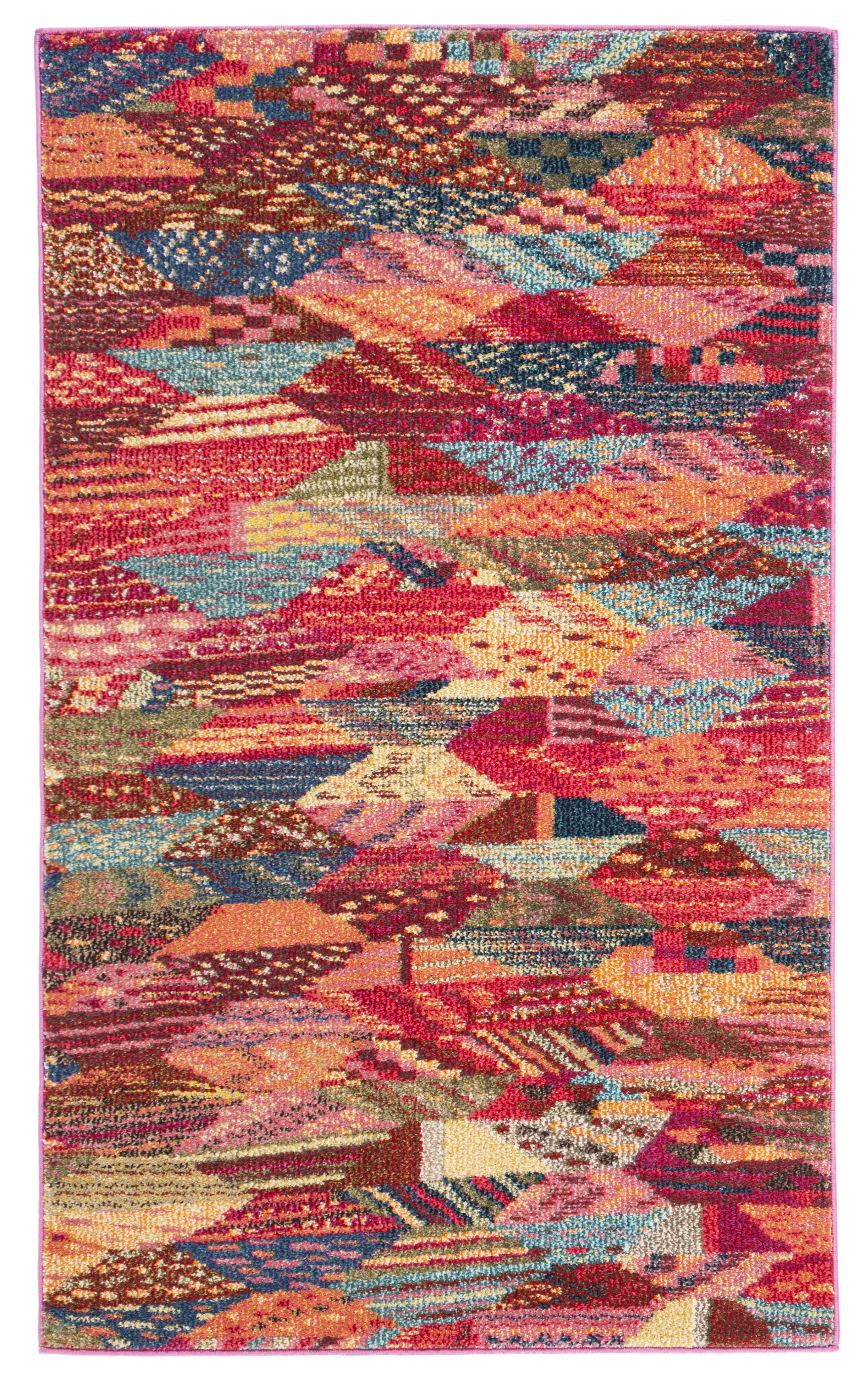 Arlo Home Woven Area Rug, MNC245D, Multi,  4' X 5' 7" - Image 0