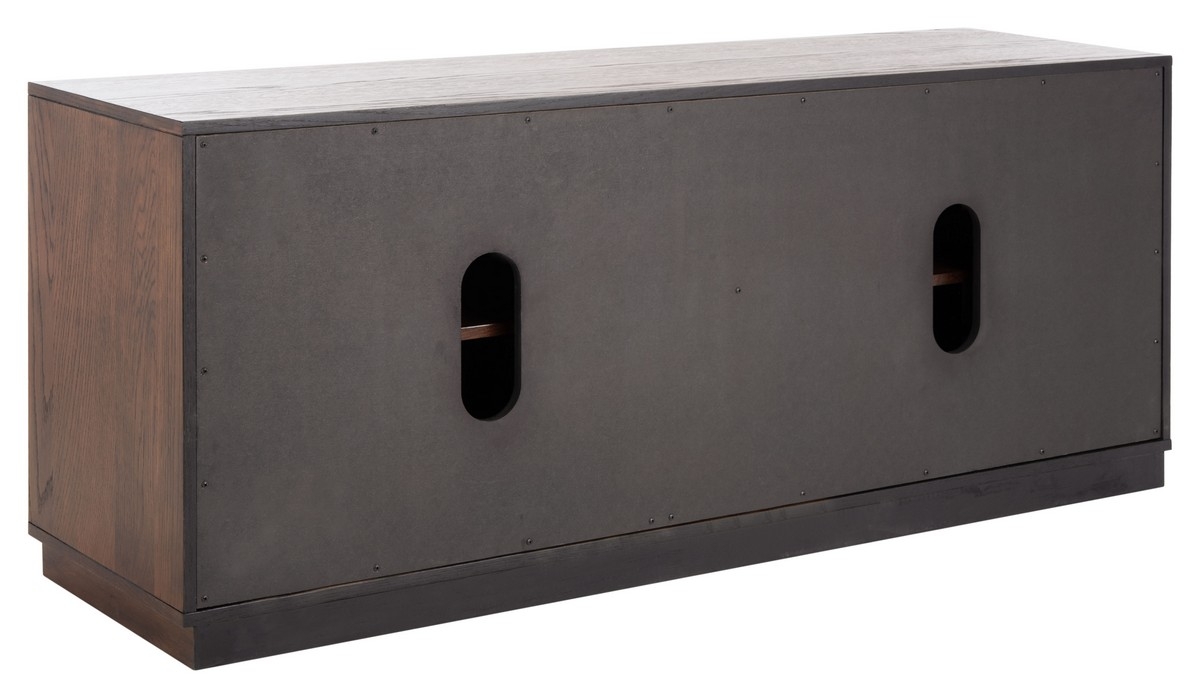 Mallory 4 Door Media Stand - Dark Brown - Image 8