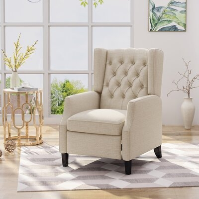 Morphis 26.75" Wide Manual Wing Chair Recliner - Image 0