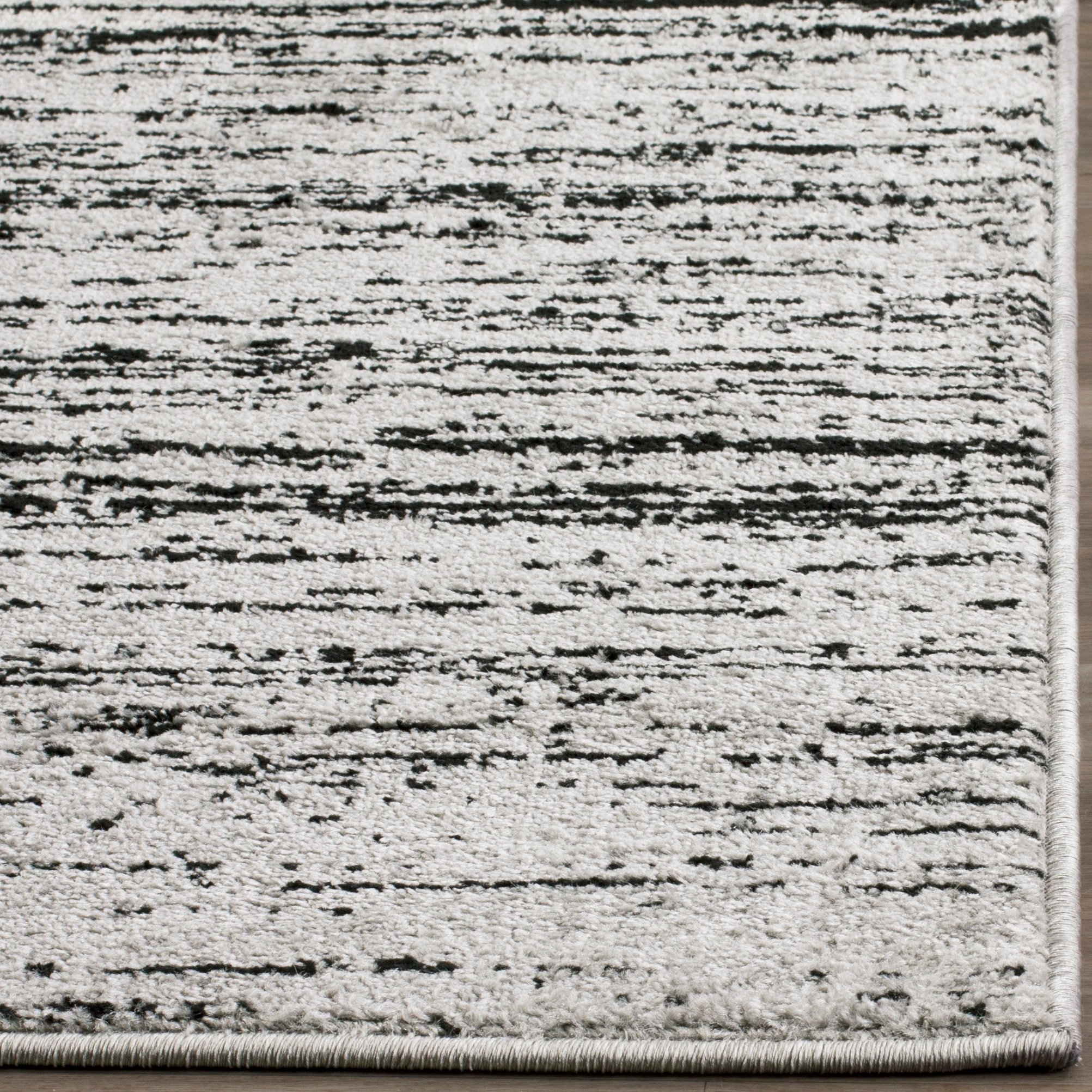 Arlo Home Woven Area Rug, ADR113A, Silver/Black,  8' X 10' - Image 2