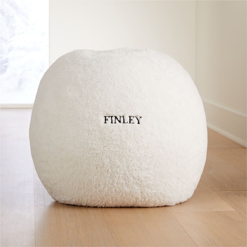 Large Furry Sheep Bean Bag Chair - Image 1